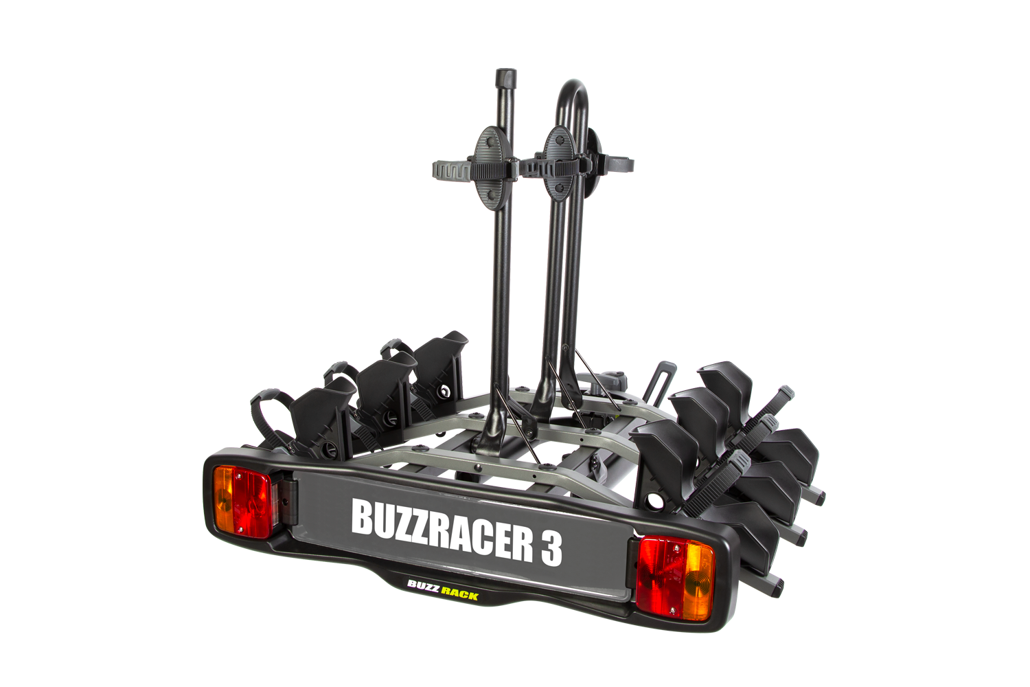 แร็คจักรยาน แร็คท้ายรถ BUZZRACK BUZZRACER 3, 3 BIKES REAR RACK. (ECE APPROVED AND XP)