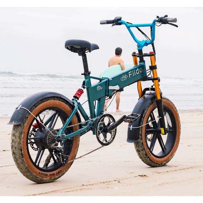 รถจักรยานไฟฟ้า FIIDO M1 PRO FATBIKE 2025 มอเตอร์ไฟฟ้าล้อหลังแบบเกียร์ 500W แบตเตอรี่ DMEGC ความจุ 556.8Wh 48V 2A