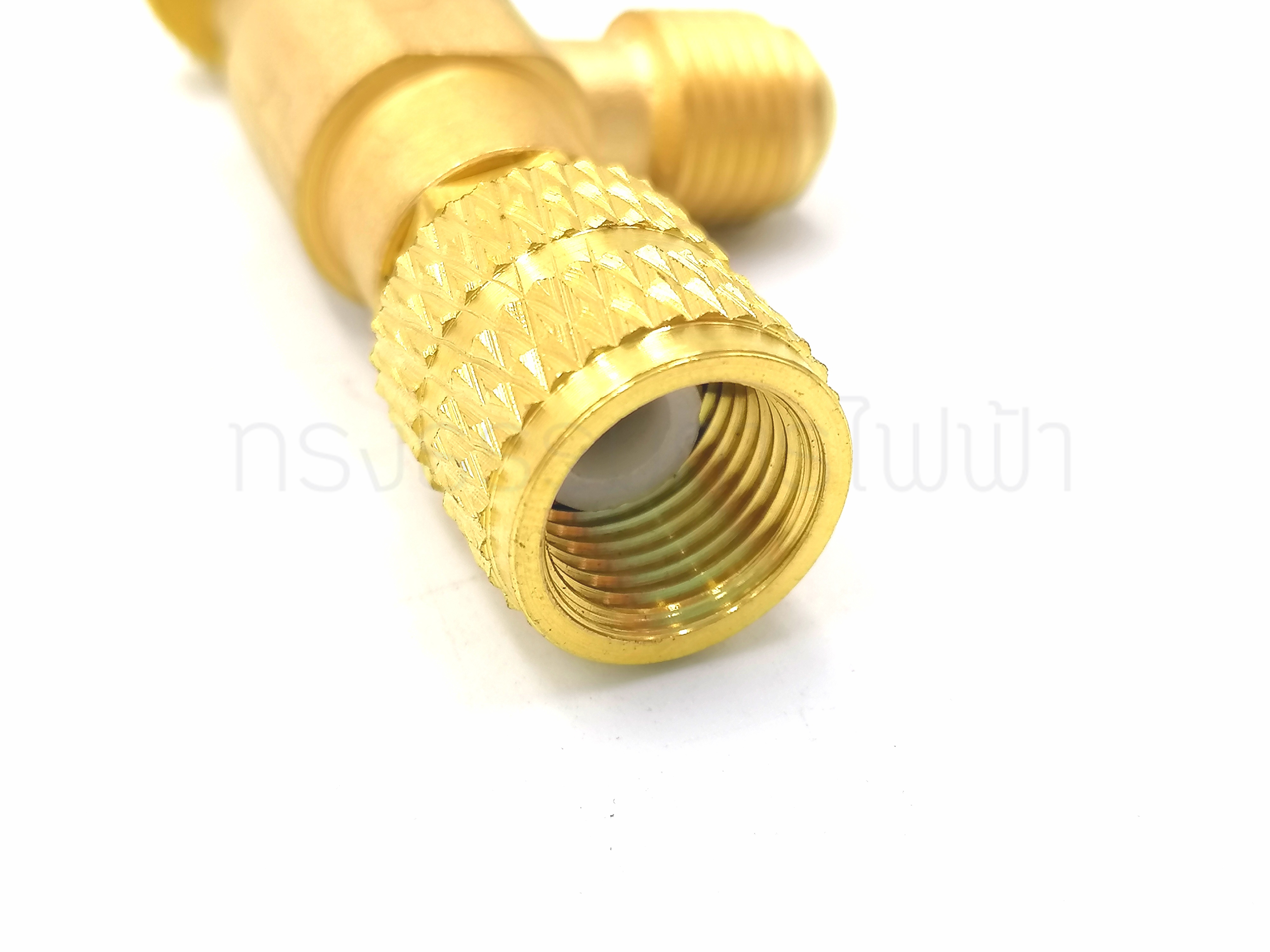 หัวแปลงน้ำยาแอร์ R22 ออก R22(ทองเหลืองแท้)