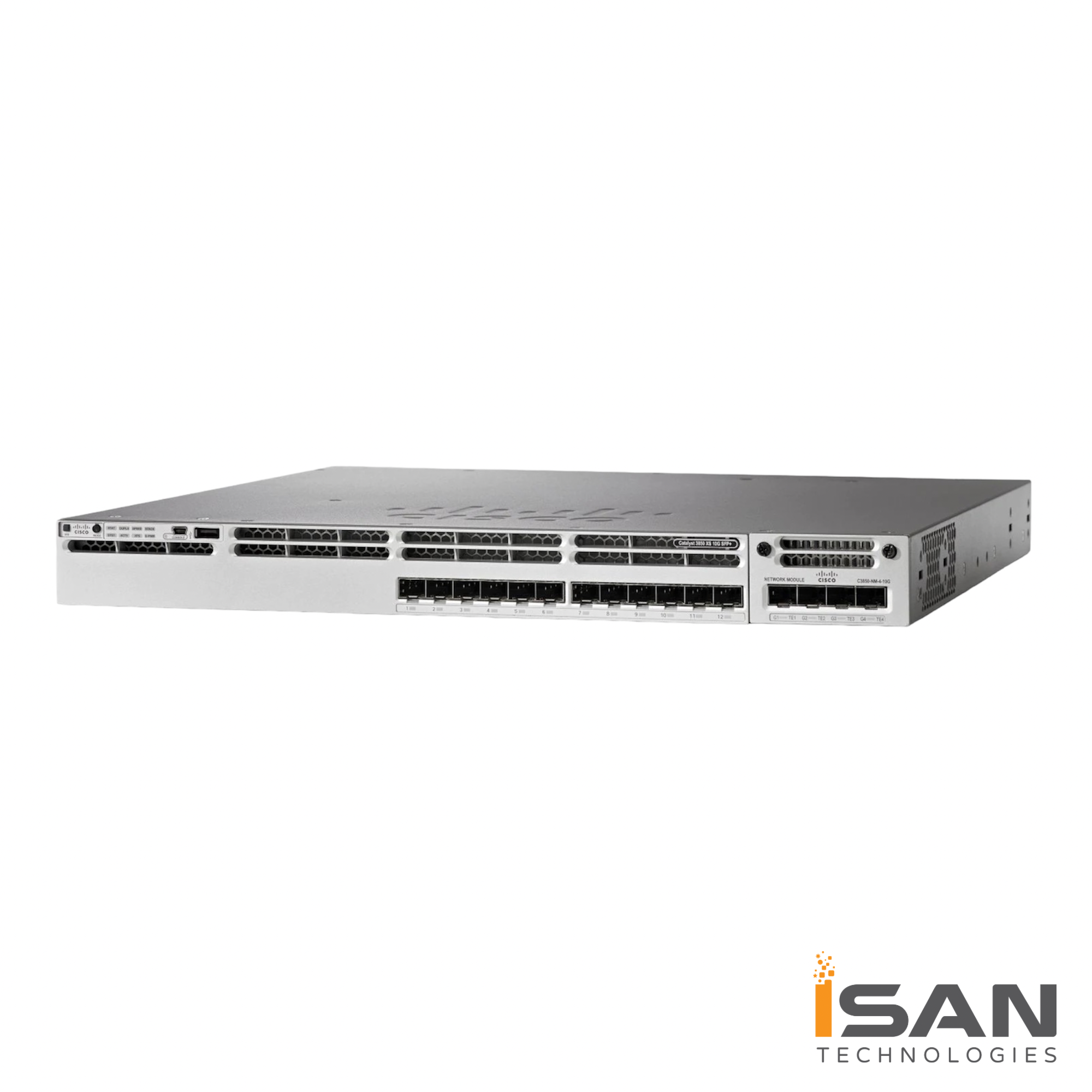 WS-C3850-16XS-S Cisco Catalyst 3850 16 Port 10G Fiber Switch IP Base