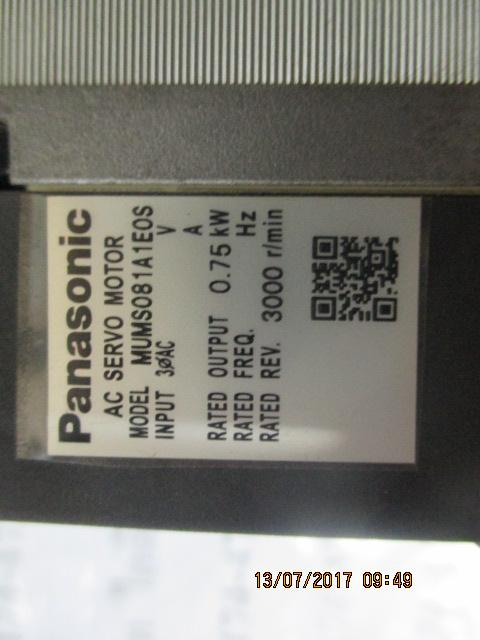 SERVO MOTOR “ PANASONIC ” รุ่น MUMS081A1E0S