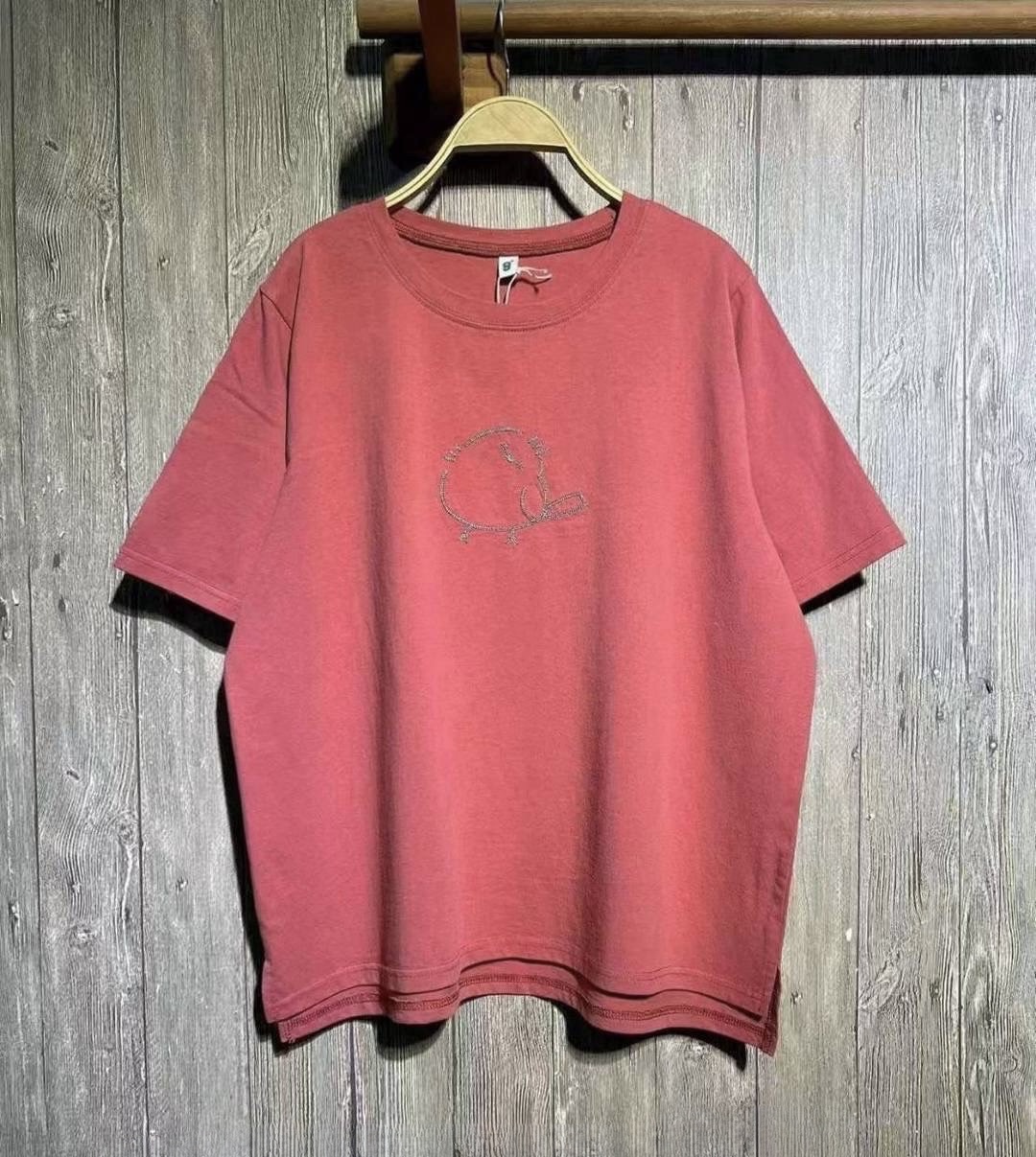 เสื้อยืดลายปักลูกนก 9am