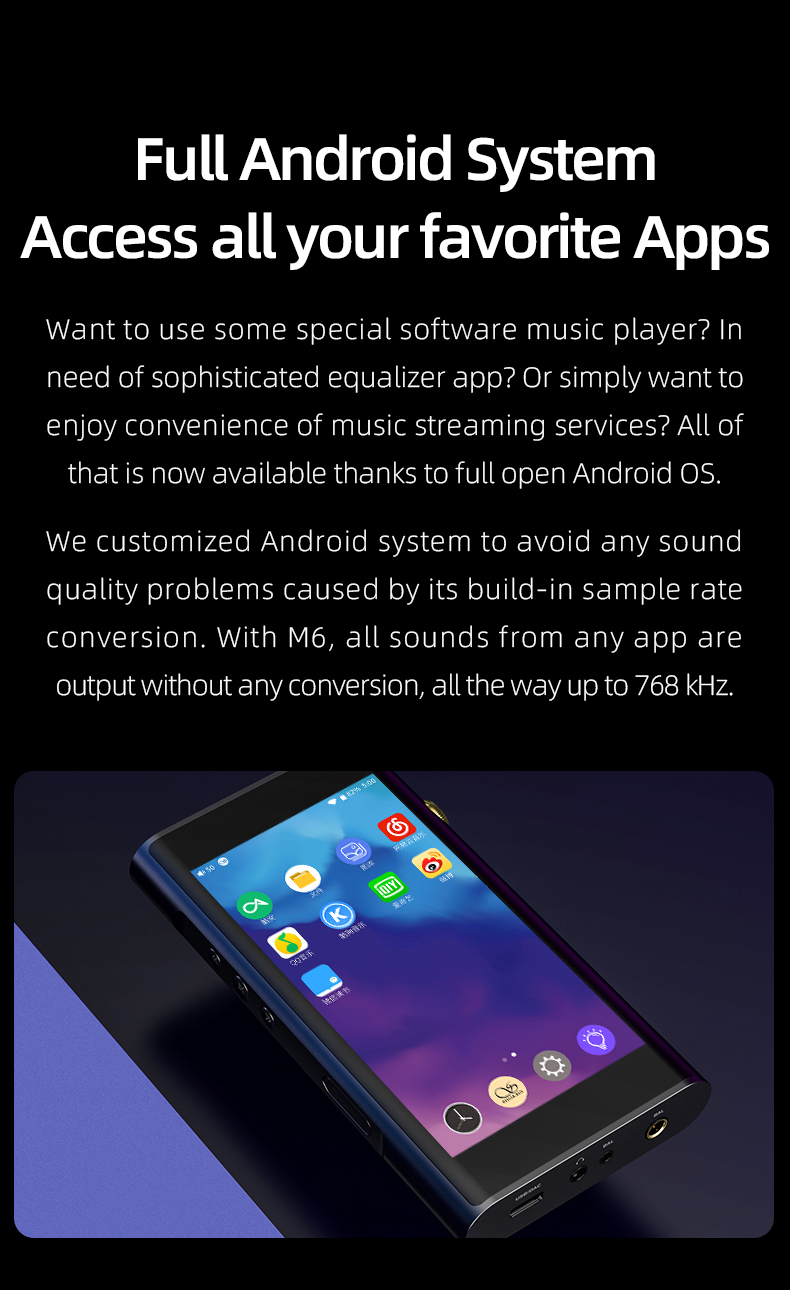 Shanling M6 2021 (รุ่นปกติ) Dap พกพารองรับ Dual Hi-Res ประกันศูนย์ไทย