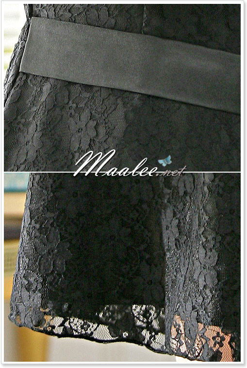 พร้อมส่ง ชุดเดรสสั้น สายเดี่ยว สีดำ ลูกไม้ทั้งชุด จับสม๊อกหลัง พร้อมโบว์ช่วงเอว (เหลือเฉพาะไซส์ 3XL)