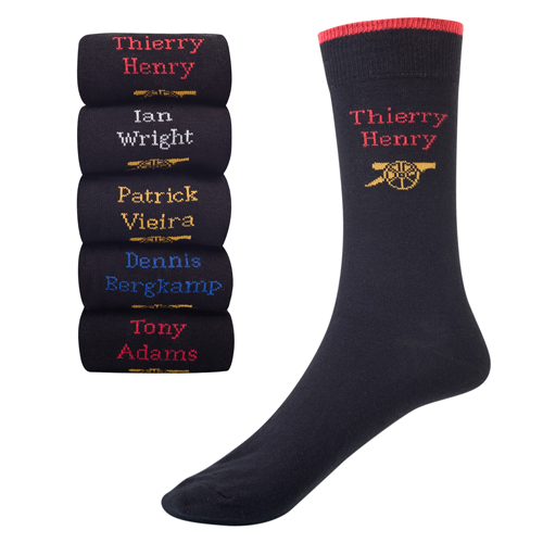 ถุงเท้า อาร์เซนอล ของแท้ 100% Arsenal FC Legends 5pk Sockss 1 แพ็ค มี 5 ชิ้น สำหรับสวมใส่ เป็นของฝาก ของขวัญ แด่คนพิเศษ