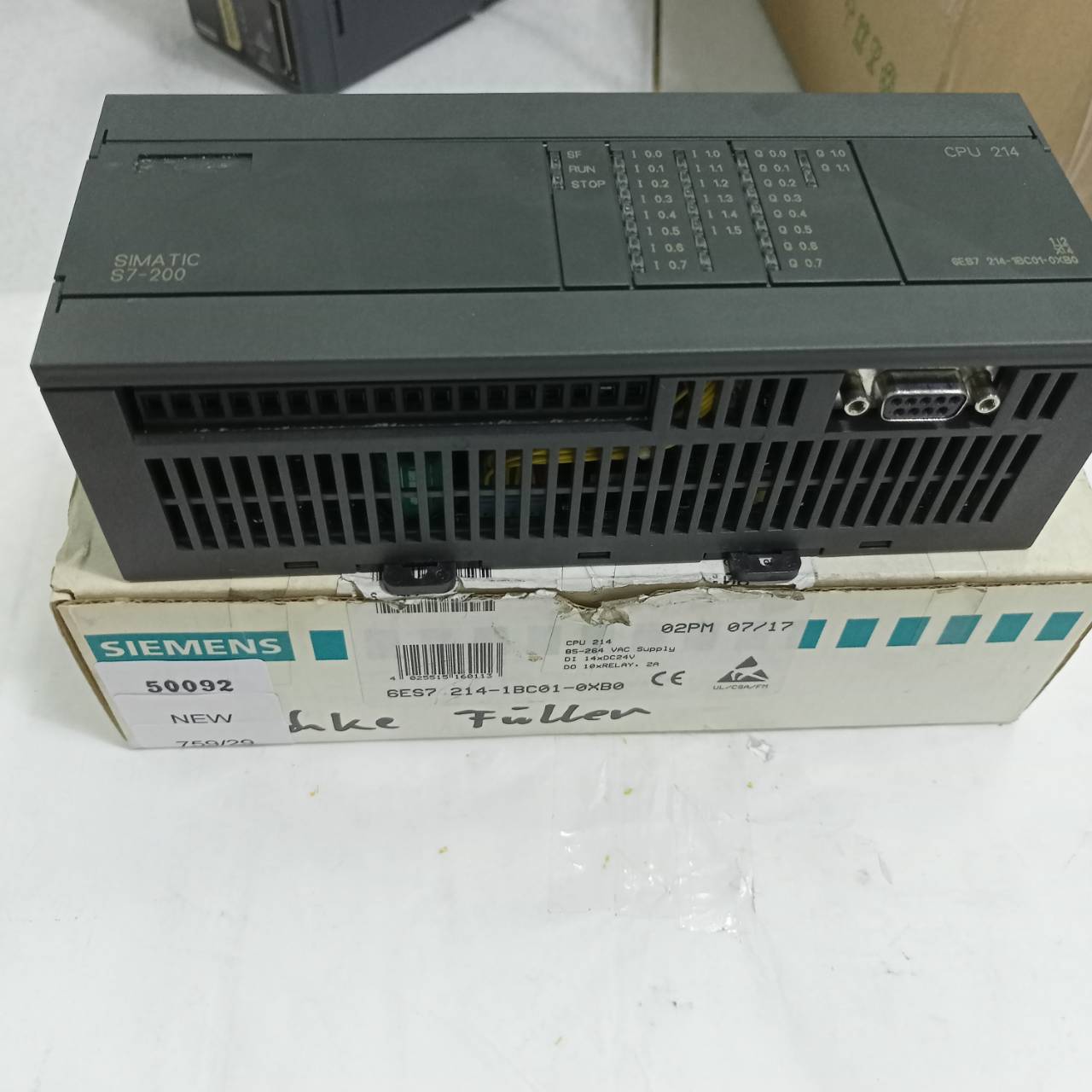6ES7 214-1BC01-0XB0 PLC " SIEMENS "