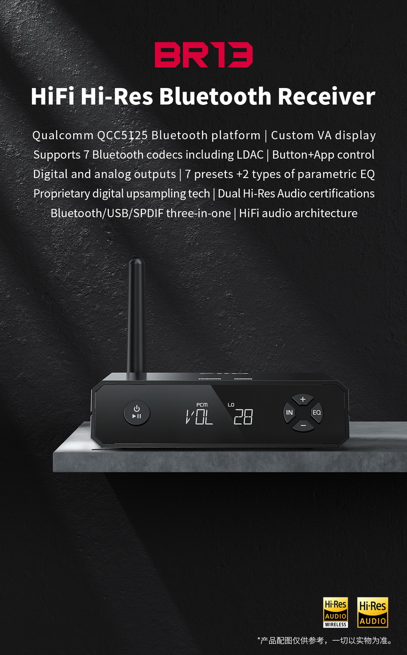 FiiO BR13 ตัวรับสัญญาณ Bluetooth ความละเอียดสูง รองรับ Dual Hi-Res ประกันศูนย์ไทย