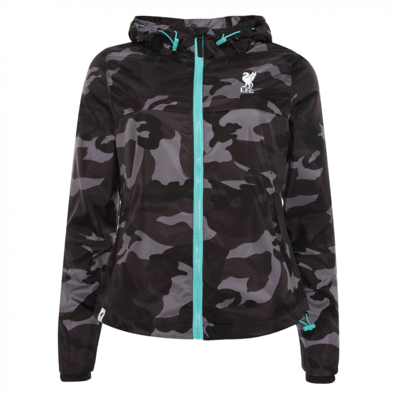 เสื้อฮู้ดผู้หญิงลิเวอร์พูล WOMENS BLACK CAMO ฮุ้ดลายพรางลิเวอร์พูลของแท้