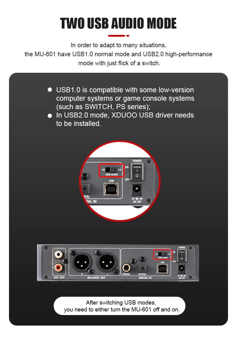 ขาย Xduoo MU-604 DAC ตั้งโต๊ะประสิทธิภาพสูง ประกันศูนย์ไทย