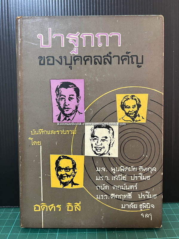 ปาฐกถาของบุคคลสำคัญ บันทึกและรวบรวมโดย อดิศร อิสี