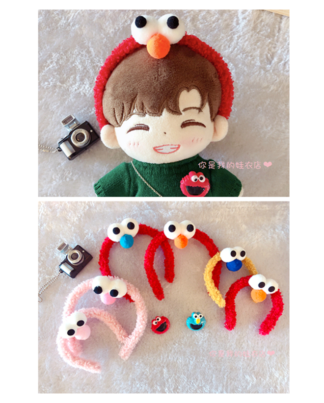 ผ้าคาดผม & เข็มกลัด สำหรับตุ๊กตา 15-20 cm.