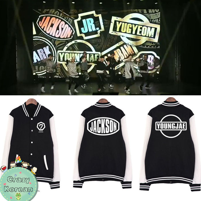 เสื้อเบสบอลแขนยาว GOT7 (ระบุเมมเบอร์)