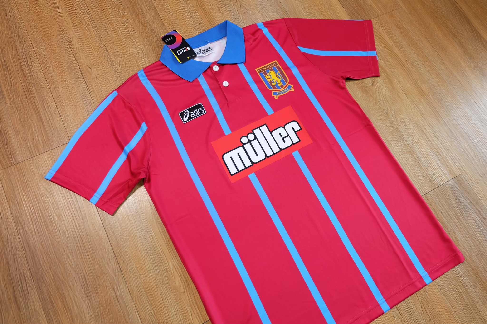 Aston Villa 1994 Vintage Jersey เสื้อฟุตบอลแอสตันวิลล่าย้อนยุค Muller