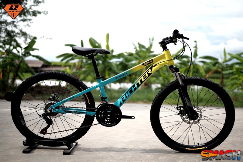 Mountain bike, aluminum frame, Richter Bike, Smash model, wheels 24 ", gear 21 speed, aluminum frame, hidden cable, year 2023