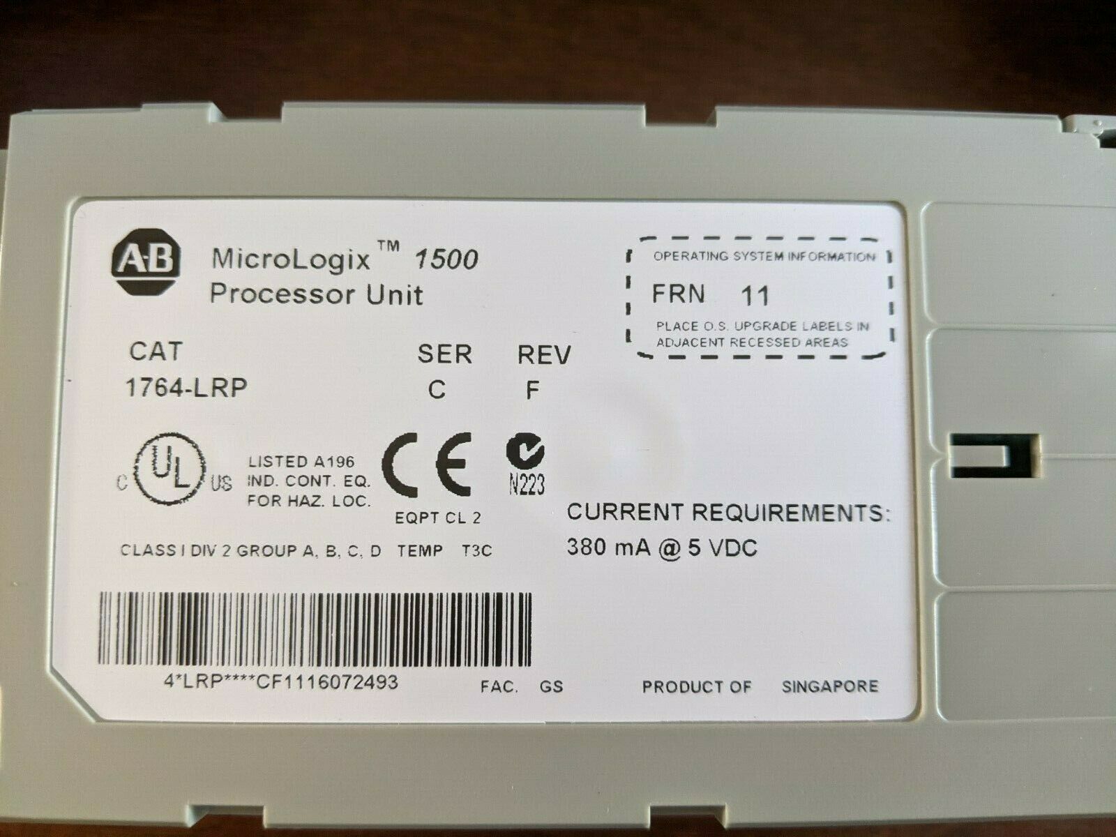 1764-LRP PLC " ALEEN-BRADLEY "