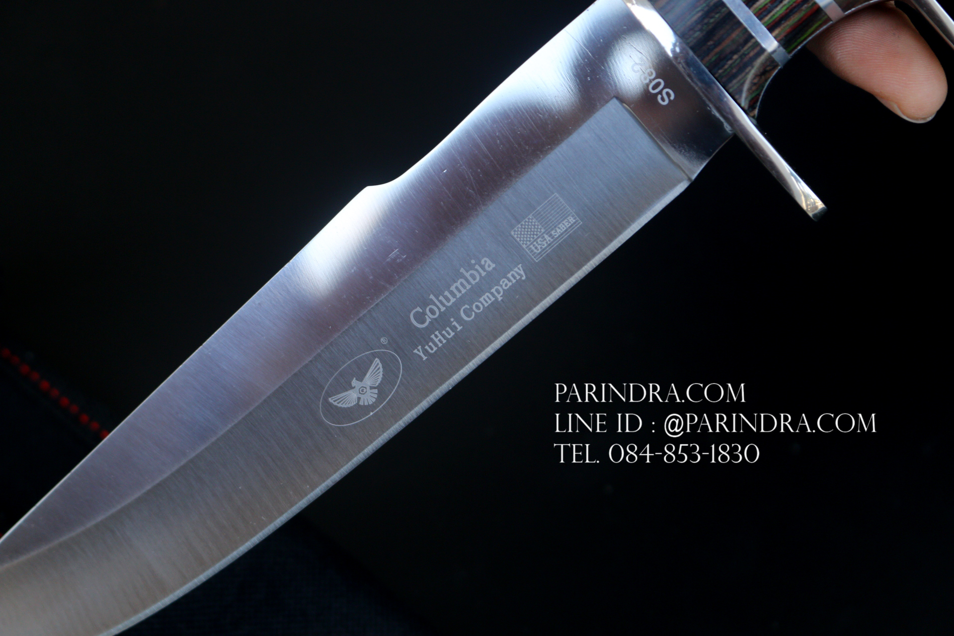 มีด Columbia รุ่น SA082 ด้ามลายไม้สวยงาม จับถนัดมือ ขนาด 12 นิ้ว