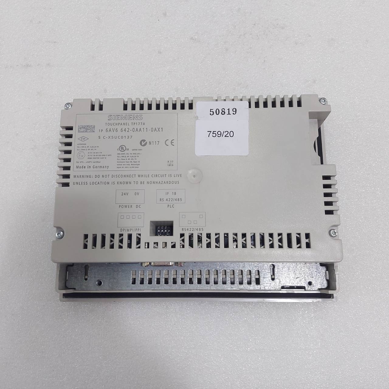 HMI " SIEMENS " รุ่น 6AV6 642-0AA11-0AX1 TP177A