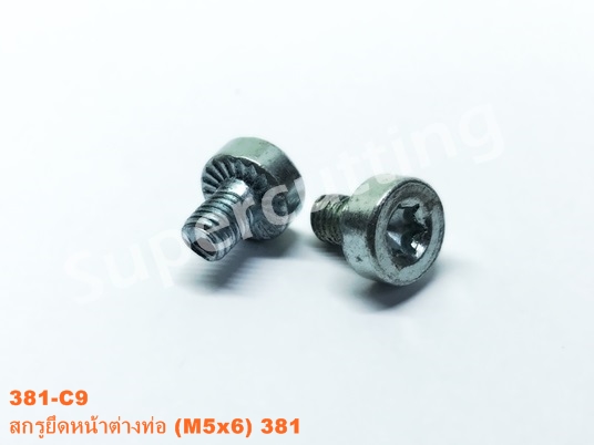สกรูยึดหน้าท่อ 381 (M5x6)