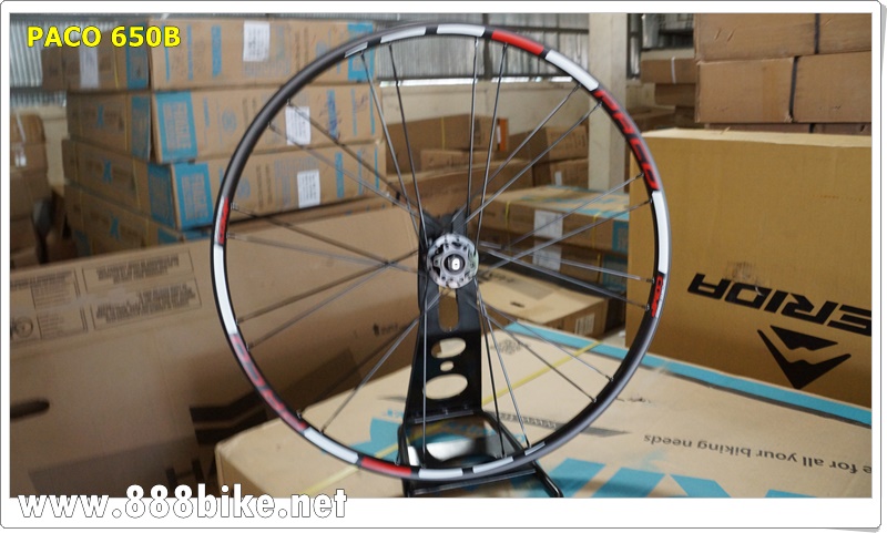 ชุดล้อสำเร็จ ล้อเสือภูเขาPACO WT27.5 (650B) ซี่ลวดแบน AERO 2017 Bearing " โม่ 9-10 sp