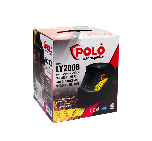 หน้ากากปรับแสงอัตโนมัติ-ECO POLO โปโล รุ่น LY-200B Pn.101-2010 ##