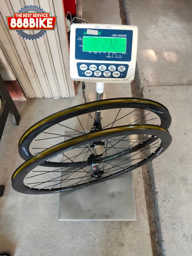 ชุดล้อเสือหมอบดิสเบรค PASAK DISC Wheelset Road Wheels Disc Brake Thru Axle F12 F15X100 R12X142 V C Brake 24 Holes 40mm Clincher Bicycle Wheels 23c 28c