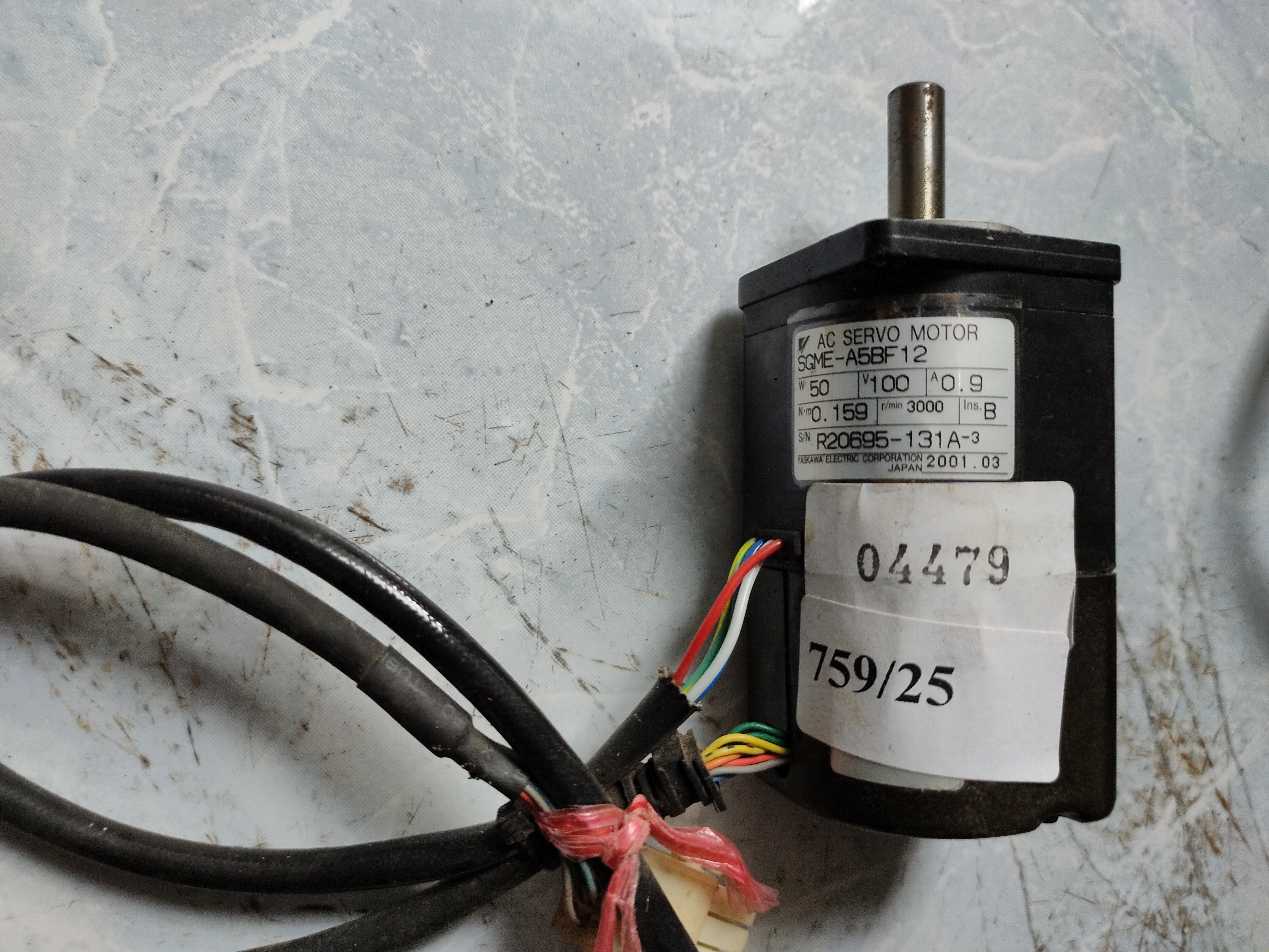 SGME-A5BF12 SERVO MOTOR " YASKAWA "