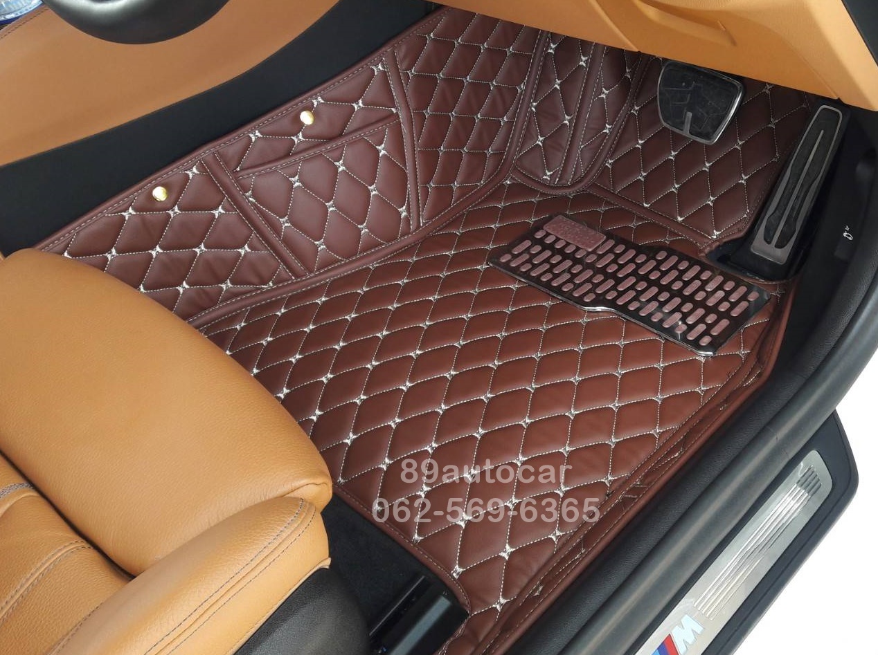 ขายพรมรถยนต์ BMW 530e G30 ปูพรมหกดี สีกาแฟ เข้ารูป