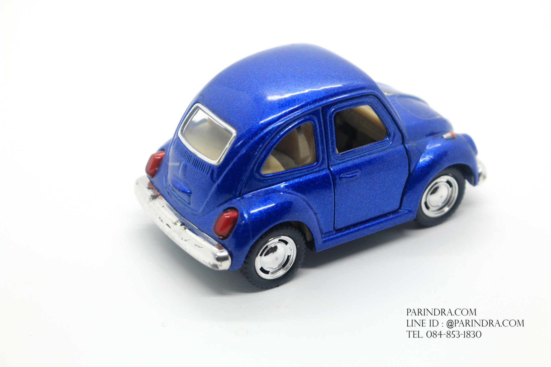 โมเดลรถเหล็ก รถเต่า Volkswagen 1967 ย่อส่วน Short Body สีน้ำเงิน