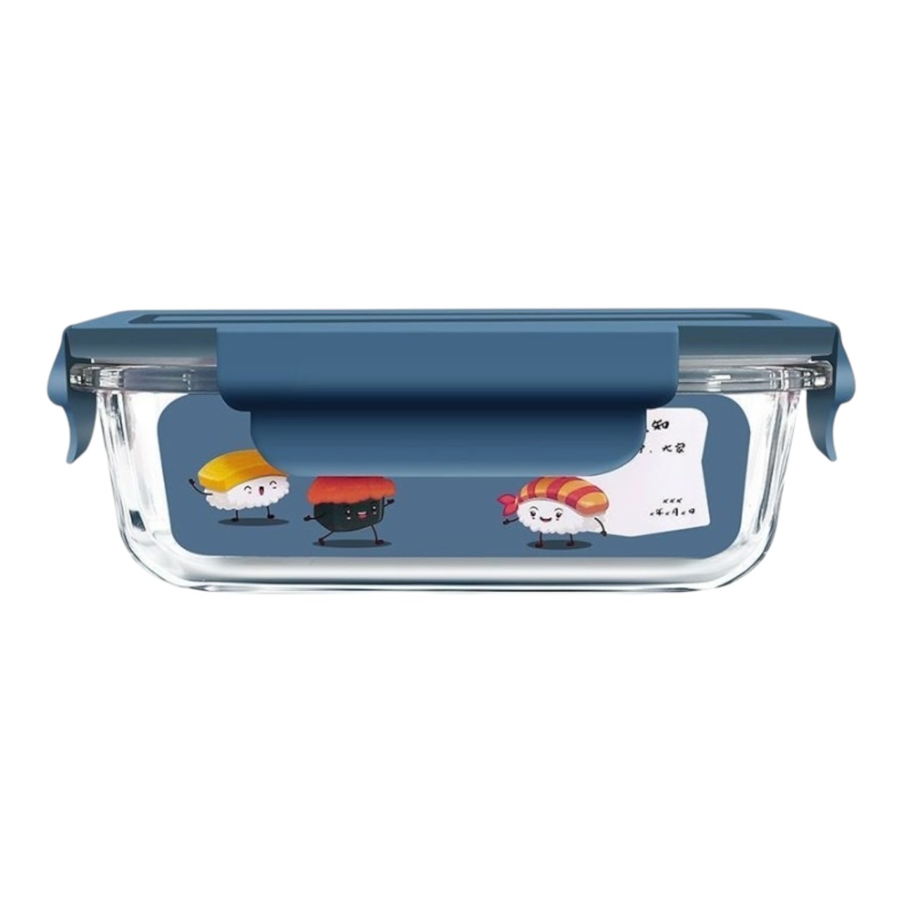 ชุดกล่องอาหารแก้วใส 2 ช่อง 650 ml, ช่องเดียว 420 ml (2 กล่อง/ชุด)