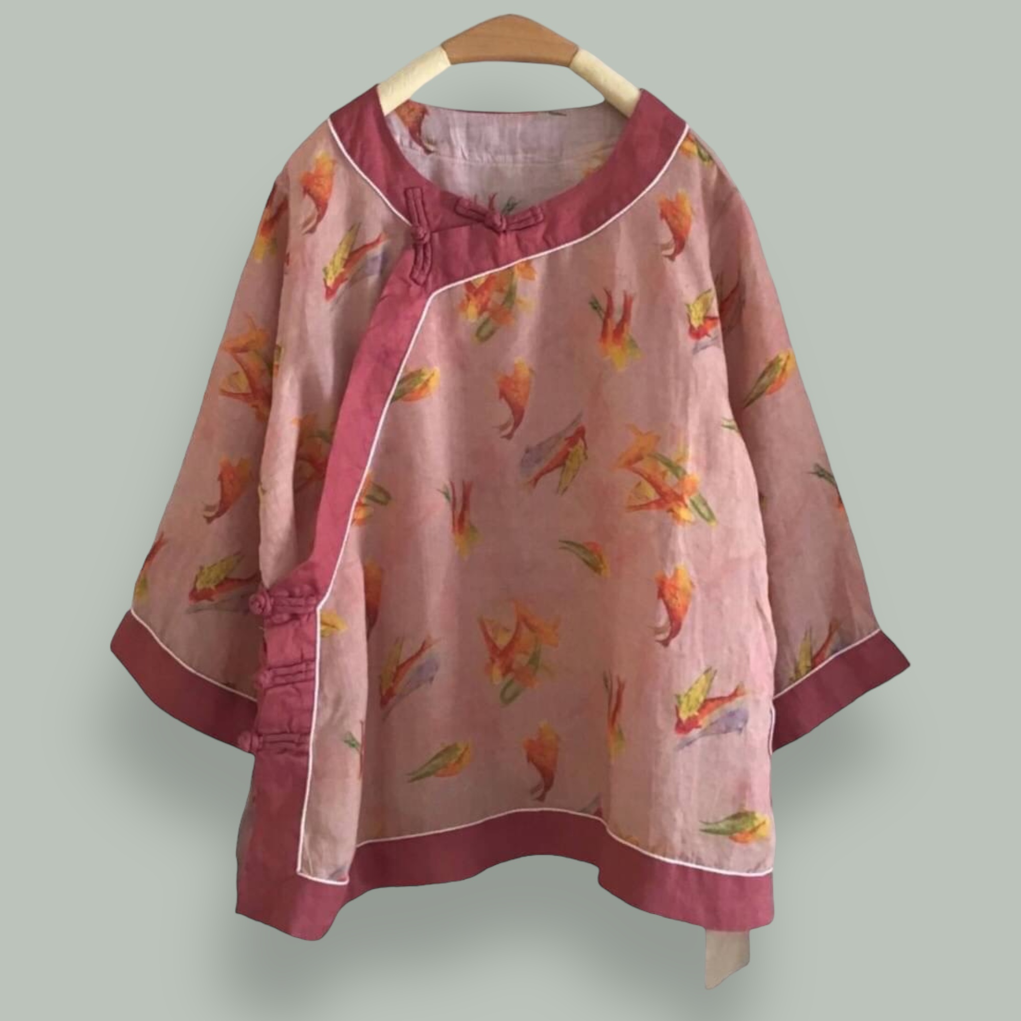 เสื้อผ้าลินินแขนสามส่วน