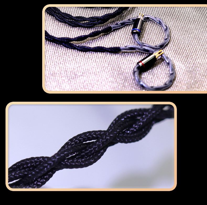 ขาย Hakugei Shadow สายอัพเกรดหูฟัง ทองแดง 6N OCC Litz + 6N Silver Litz