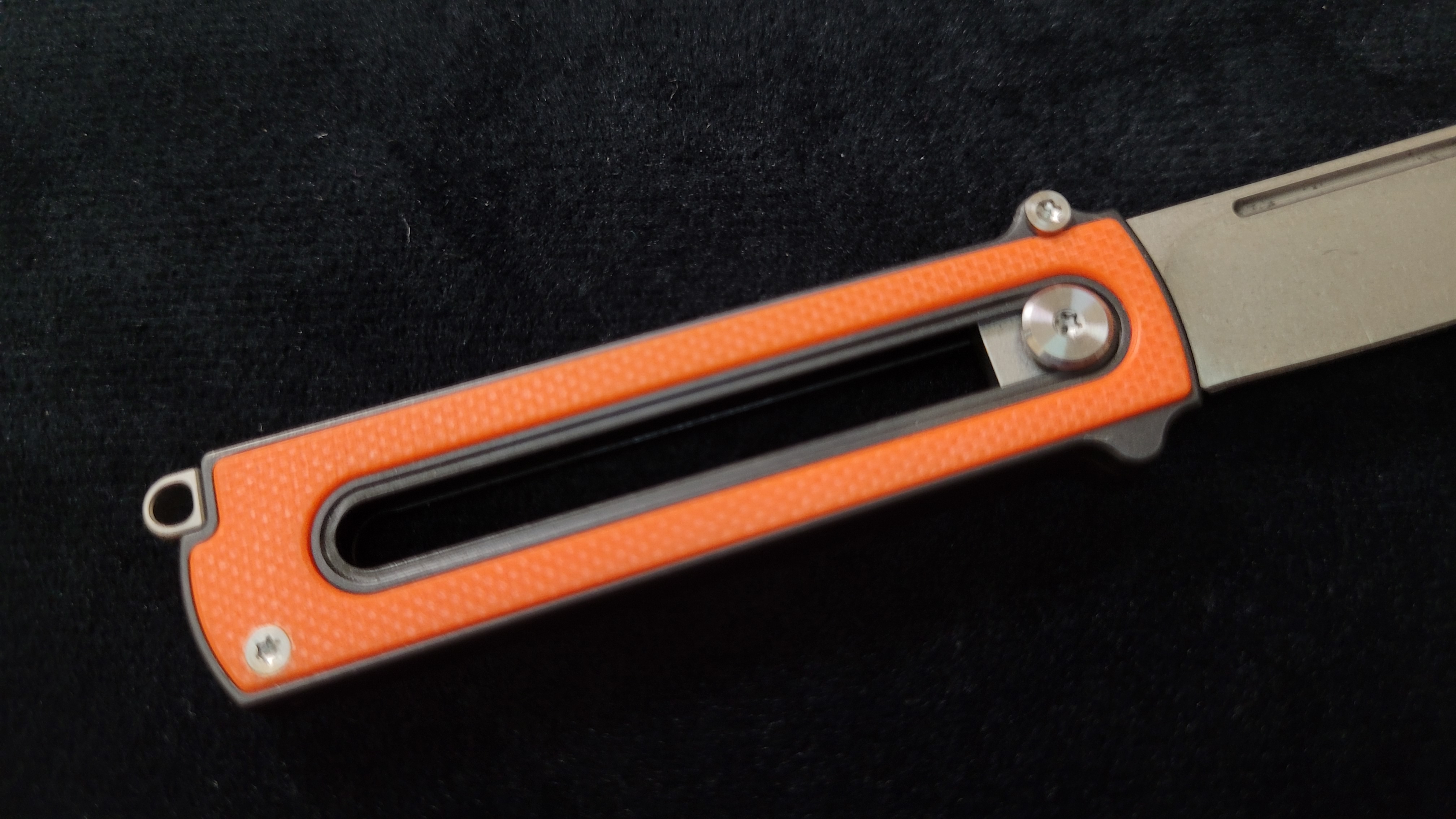 Zr BarloX with M390 Blade-for a short time Dealer's Cost Orange Stonewash Blade
