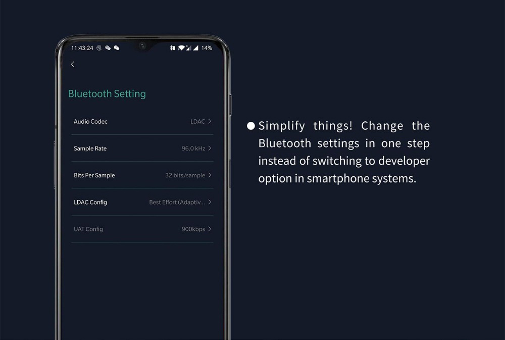 ขาย Hiby W5 Dac-amp ไร้สายชิป Quallcom CSR8675 รองรับ Bluetooth 5.0 , UAT CODEC ตัวใหม่