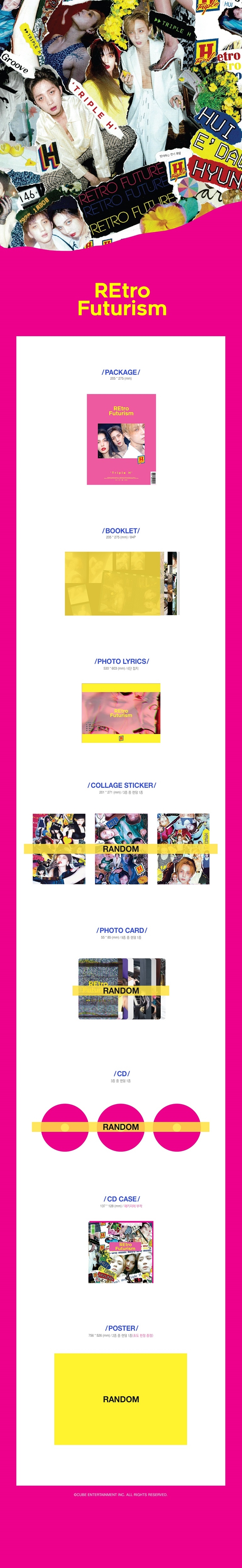 อัลบั้ม #TRIPLE H - Mini Album Vol.2 [REtro Futurism]