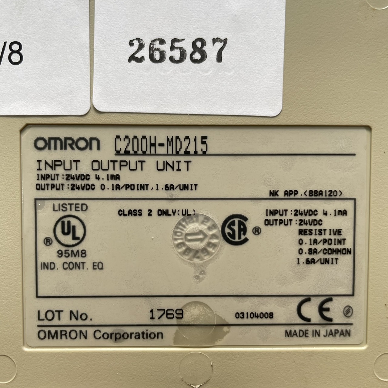 C200H-MD215 PLC “ OMRON ”