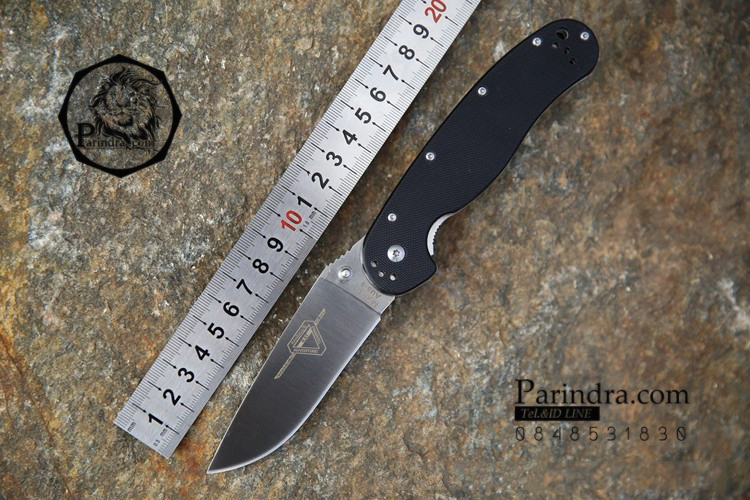 มีดพับ ONTARIO Model-1 ด้าม สีดำ Deep Black คมกริบ ขนาด 8 นิ้ว (OEM)