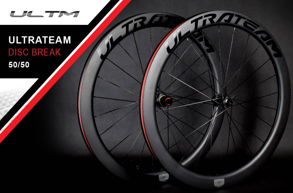 ULTRATEAM DISC BRAKE 45/45 CARBON WHEELSET 11 Speeds matt/black