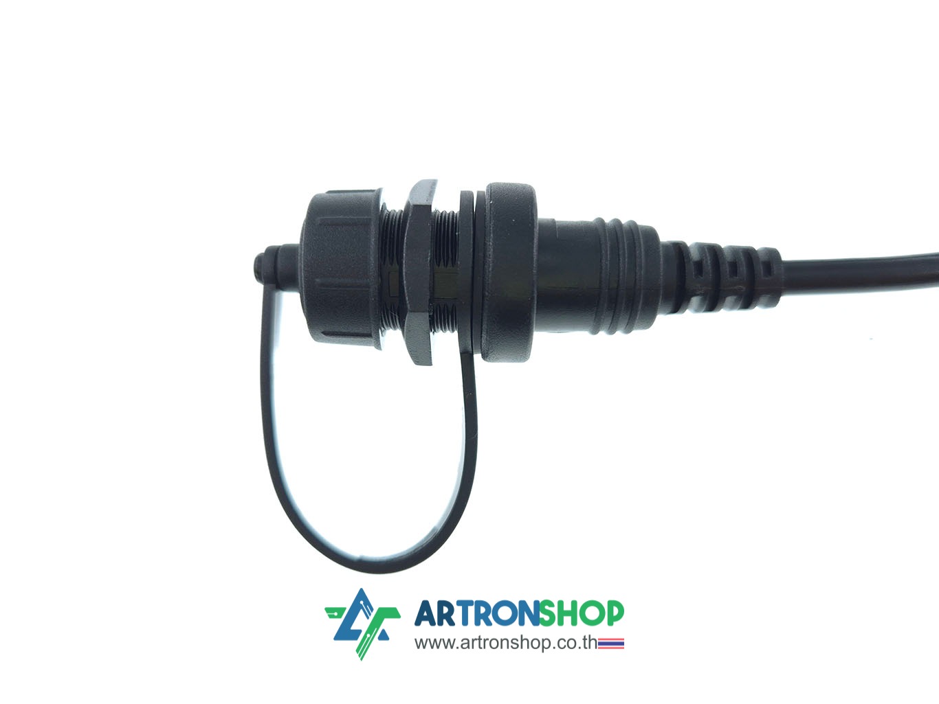 USB-C คอนเนคเตอร์ตัวเมีย กันน้ำ พร้อมสาย 1 เมตร สำหรับติดกล่อง