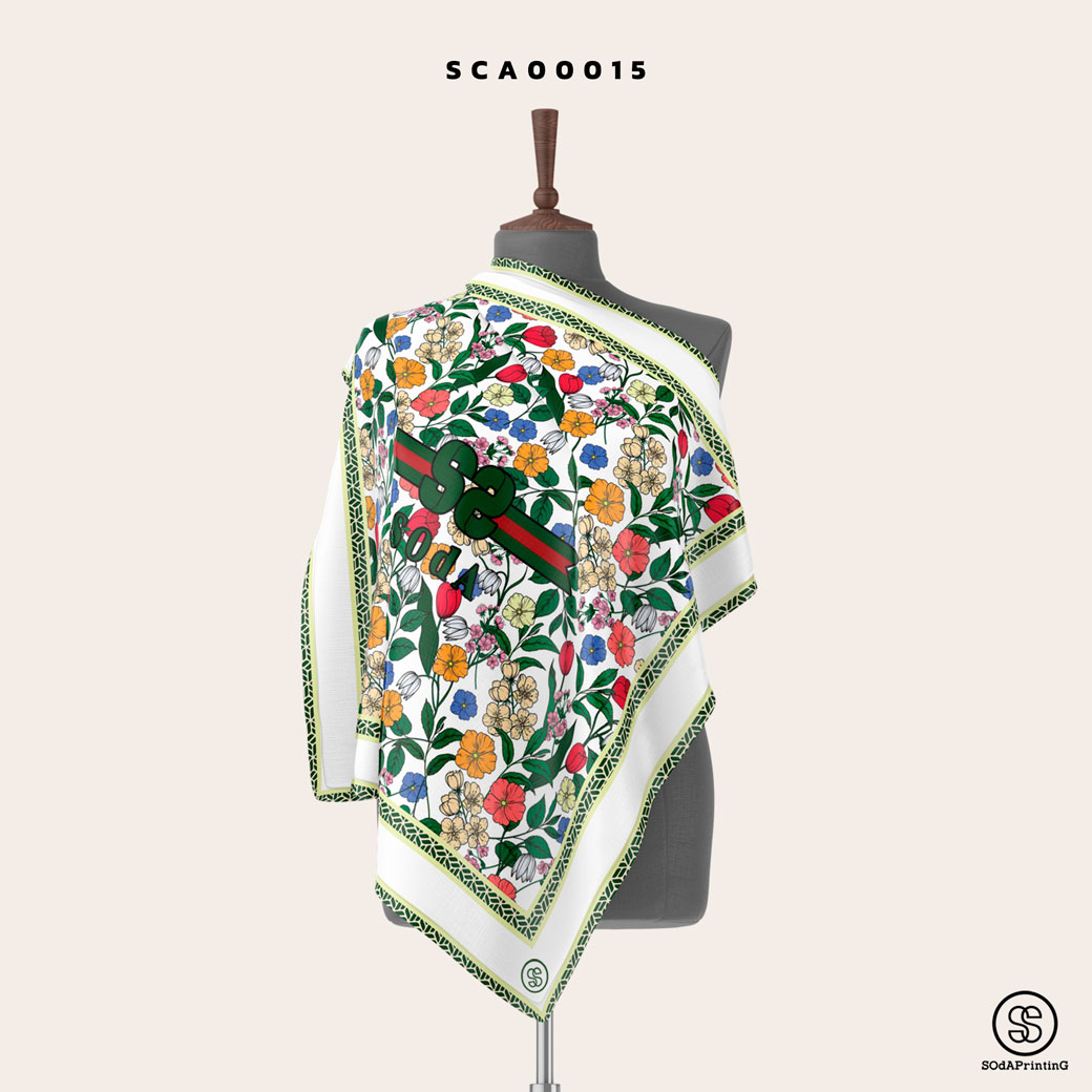 ผ้าพันคอพิมพ์ลาย S.O.d.A รหัส SCA00015 #SOdAPrintinG