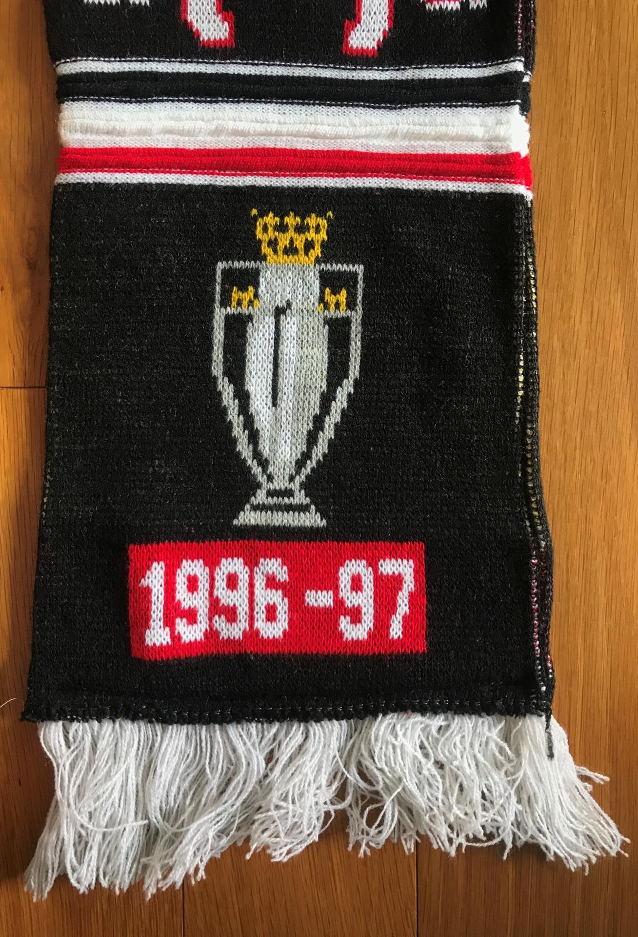 ผ้าพันคอ ฟุตบอล สโมสรแมนเชสเตอร์ ยูไนเต็ด - EPL CHAMPIONS 1996/97 / MANCHESTER UNITED Football Club Scarf - EPL CHAMPIONS 1996/97