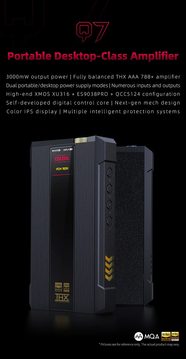 FiiO Q7 ของแท้ รับประกันศูนย์ไทย Bluetooth DAC/AMP พกพา ระดับเรือธง รองรับ Dual Hi-Res