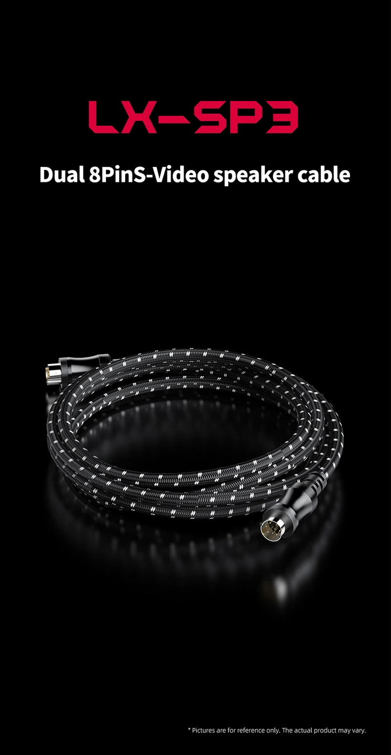 FiiO LX-SP3 สายลำโพงแอคทีฟ Dual 8pinS-video speaker สำหรับ SP3 ยาว 2.5 เมตร