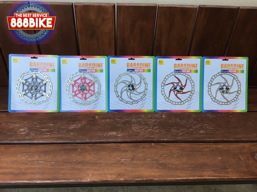 ใบดิสเบรค BARADINE DISC Brake ROTOR for Bicycle ,ขนาด160mm,180mm.มีหลายสี
