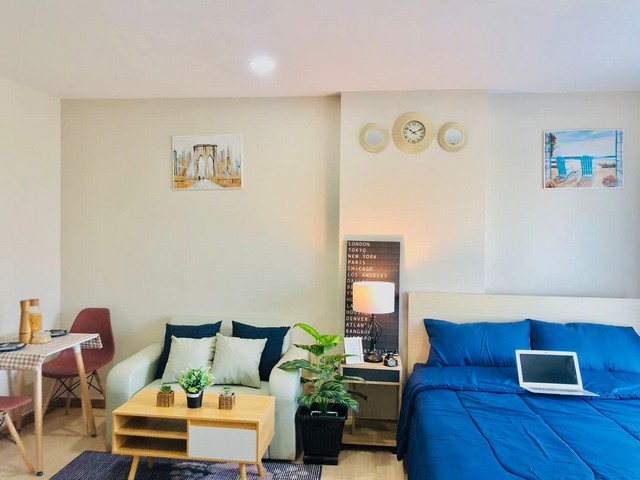 ให้เช่าบีคอนโด พหลโยธิน ชั้น7 ห้อง 24 ตรม.เฟอร์ใหม่ มีเครื่องซักผ้า ใกล้ ม.กรุงเทพ