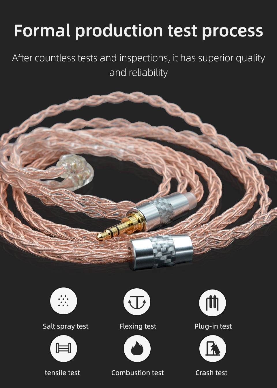 ขาย KZ NEO OFC สายอัพเกรดหูฟัง ทองแดง OFC สำหรับหูฟัง KZ ขั้วพินC