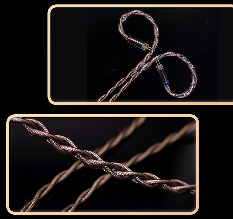 ขาย Hakugei Antiquity สายอัพเกรดหูฟัง 6N OCC ทองแดง+สายชุบเงิน แบบ Litz