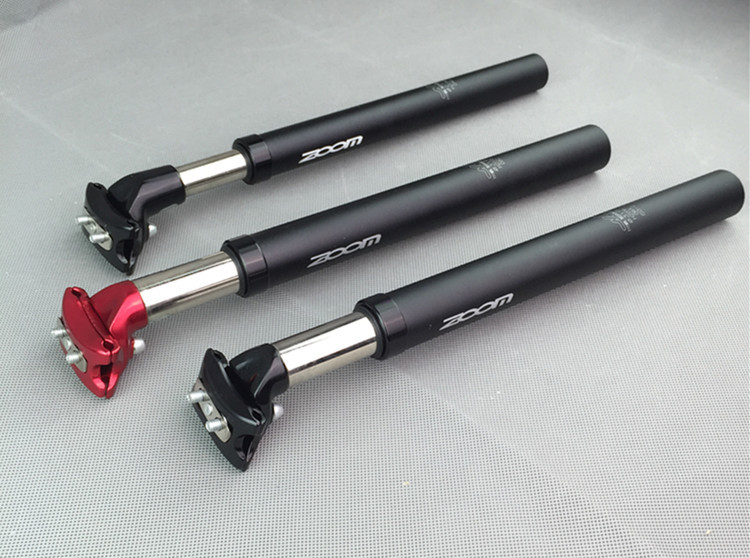 หลักอานโช๊ค ZOOM Suspension Seatpost Shock Absorber damping Alu, 27.2 28.6 30.1 30.4 30.9 31.6mm X350MM