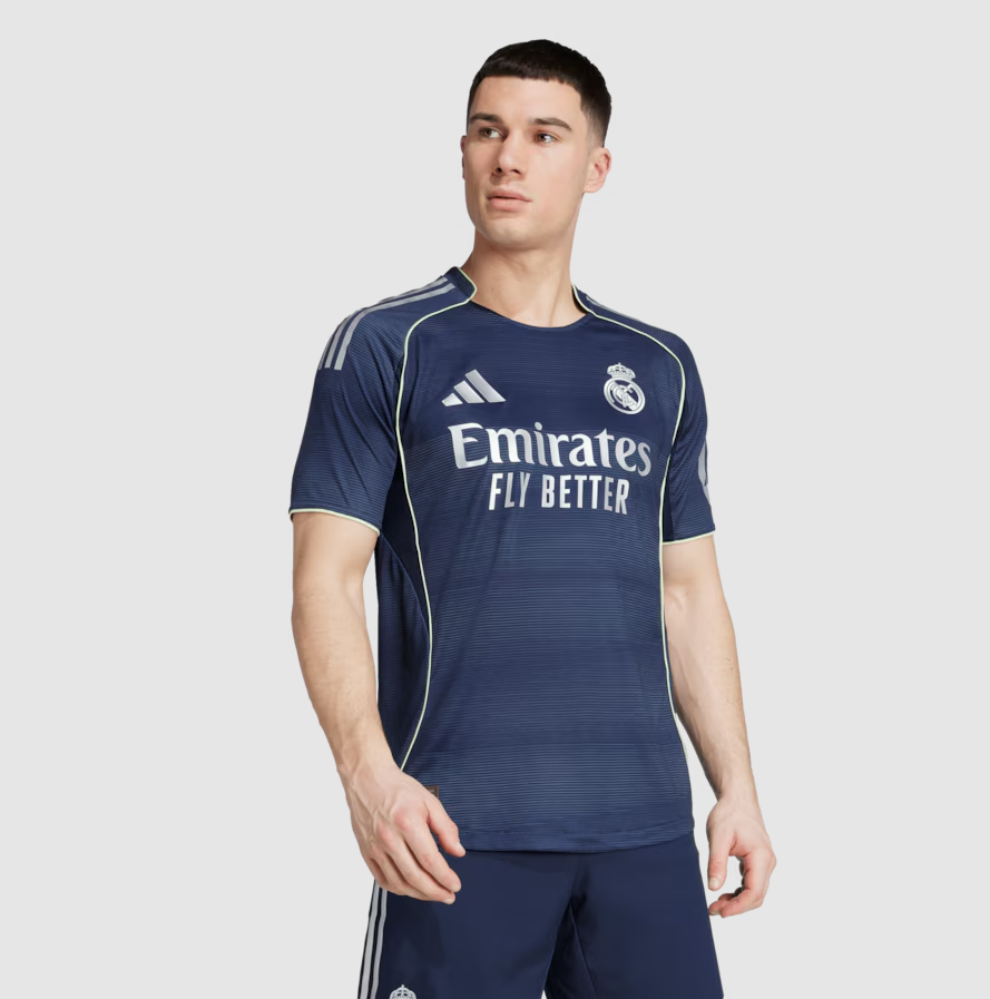 เสื้อรีลมาดริด 2025 2026 ทีมเยือน รุ่นนักเตะ adidas Away Authentic ของแท้