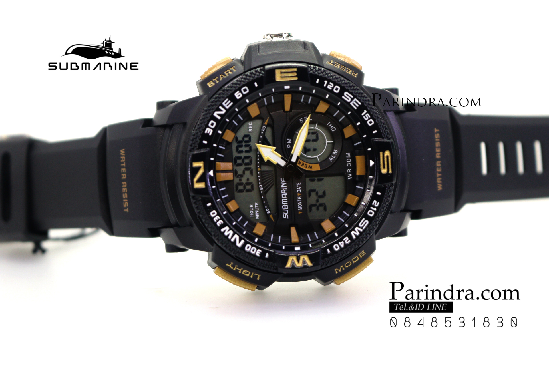 นาฬิกา US submarine Adventure Protector รุ่น TP3184M สีดำ-ทอง