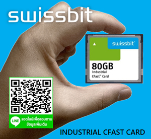 SWISSBIT, Industrial CFAST Card, 80GB, Industrial Grade